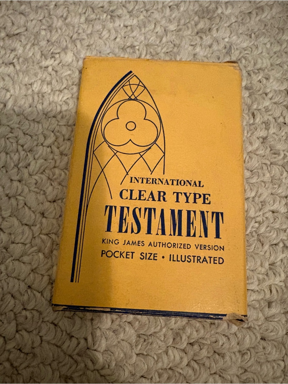Clear Type Testament Pocket Bible - tan in box US Army